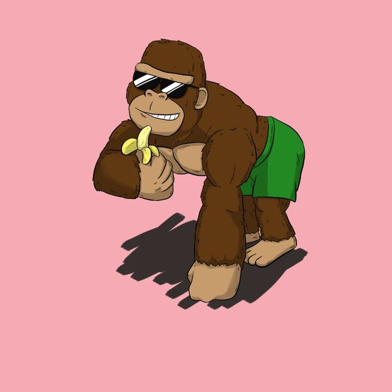 Cooler Affe
