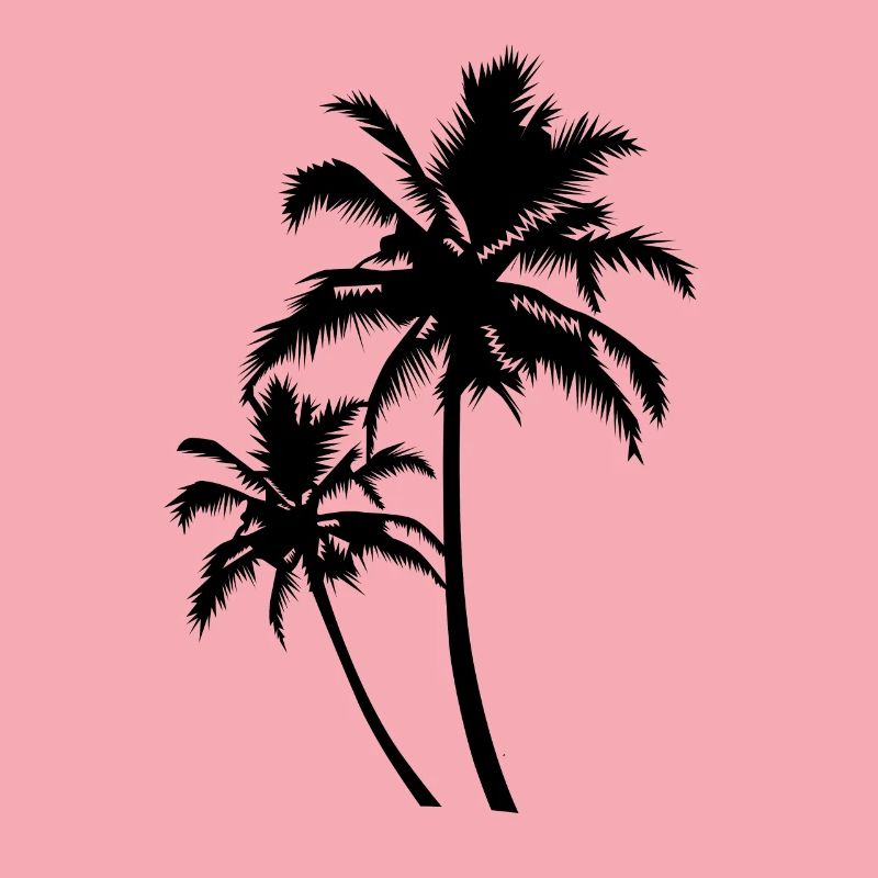Palm trees silhouette