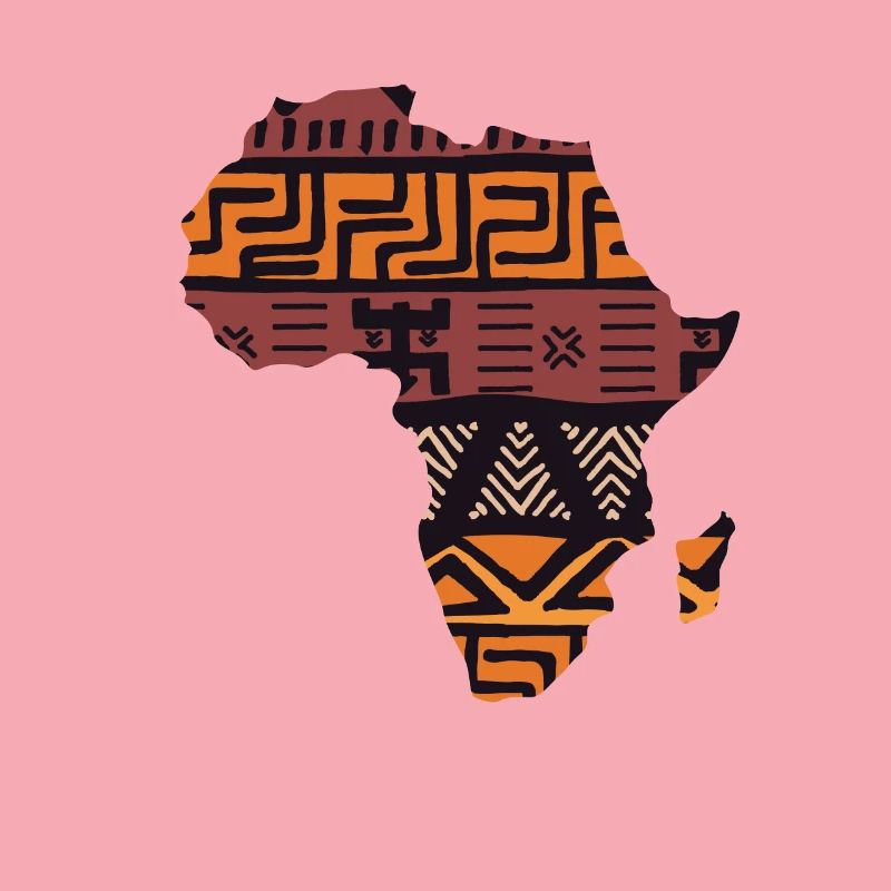 Africa Map Pattern
