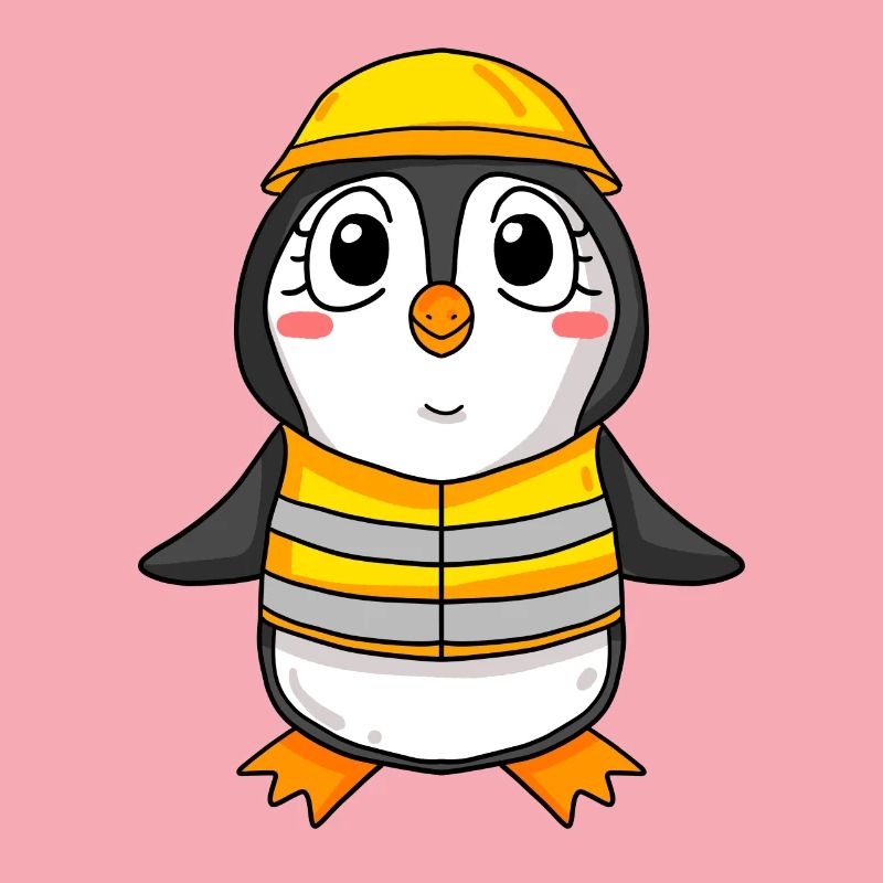 Cadeau de construction de maison de construction de maison de pingouin