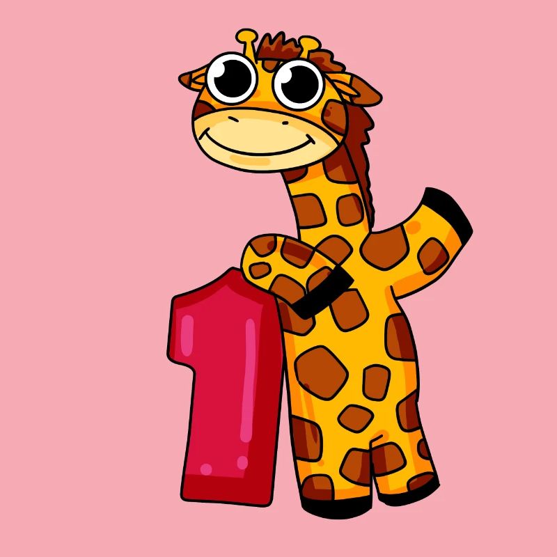 1st birthday giraffe 1st class gift