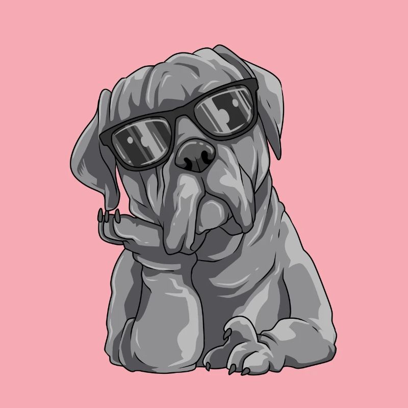 Cooler Cane Corso mit Sonnenbrille