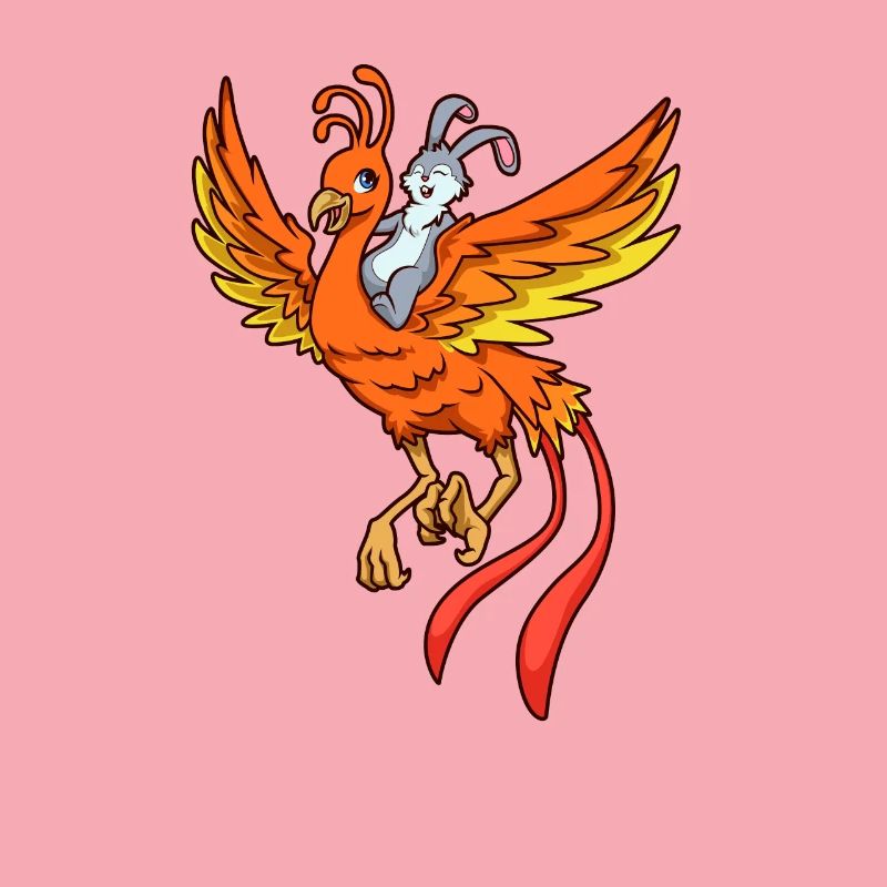 Rabbit rides on Phoenix