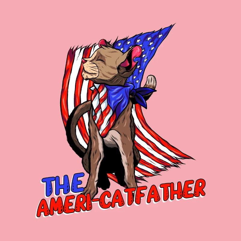Ameri-catfather July 4 Independence Day