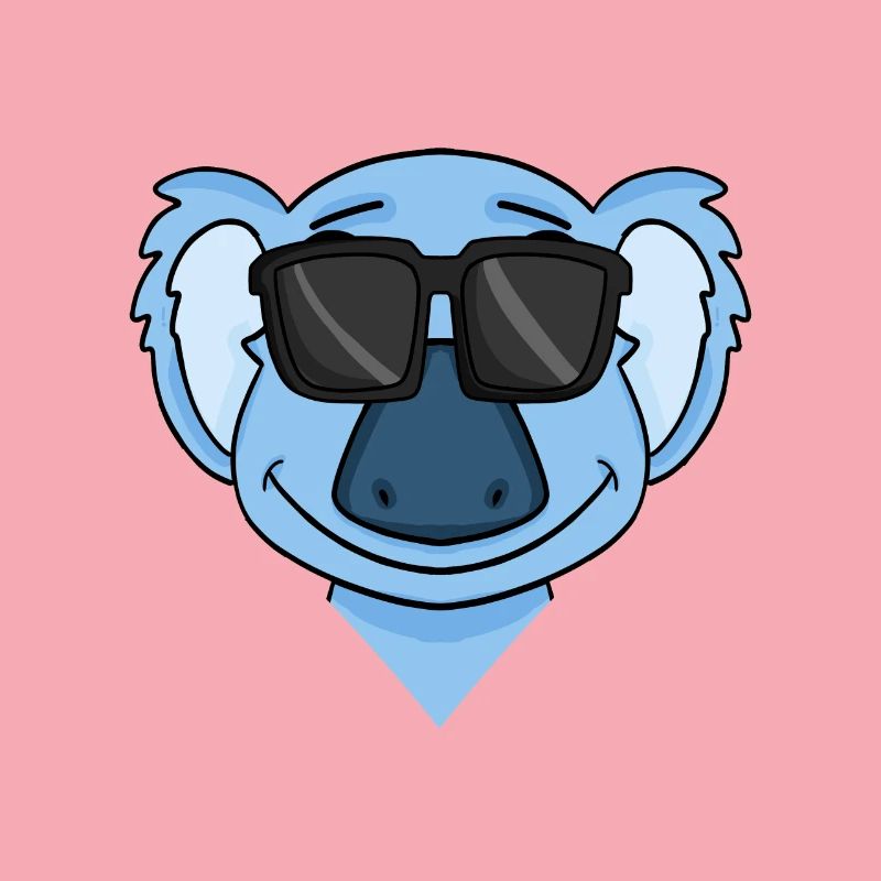 Koala with glasses