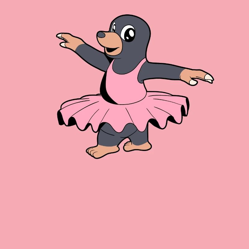 Comic Mole Dances Ballet - Ballerina