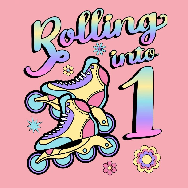 Rolling Into 1 Roller Skaters Skates 1. Jahr