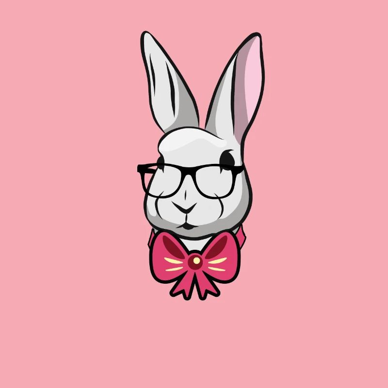 Cute Easter Rabbit Fly