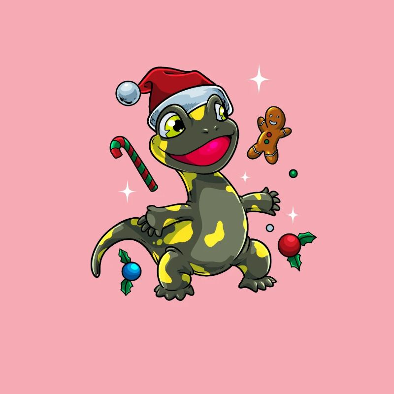 Salamandre de feu de Noël sucrée