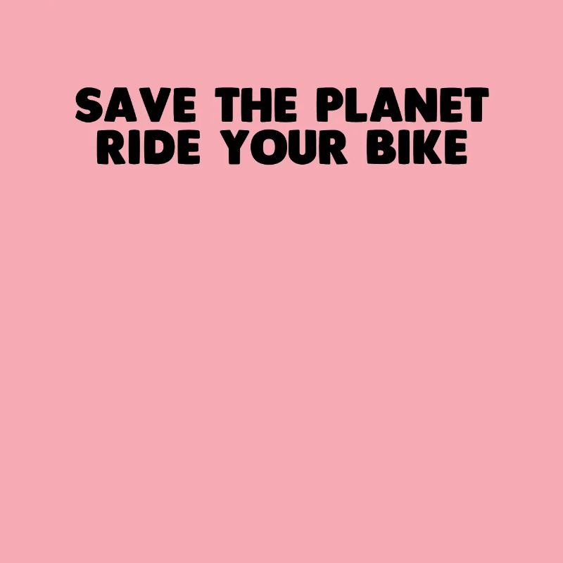Red de wereld en fiets