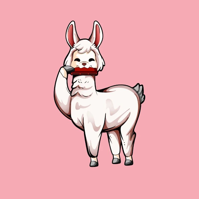 Lama plays harmonica