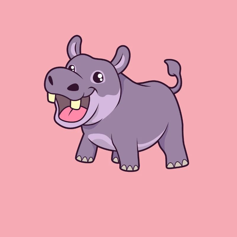Kawaii Hippopotamus
