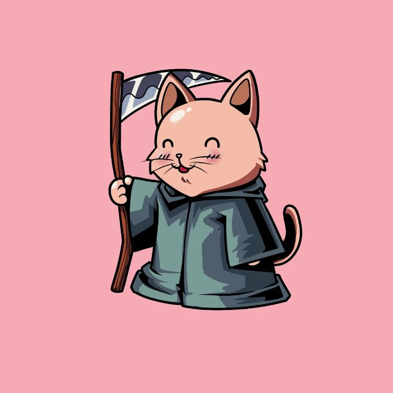 Mignon Chat Grim Reaper