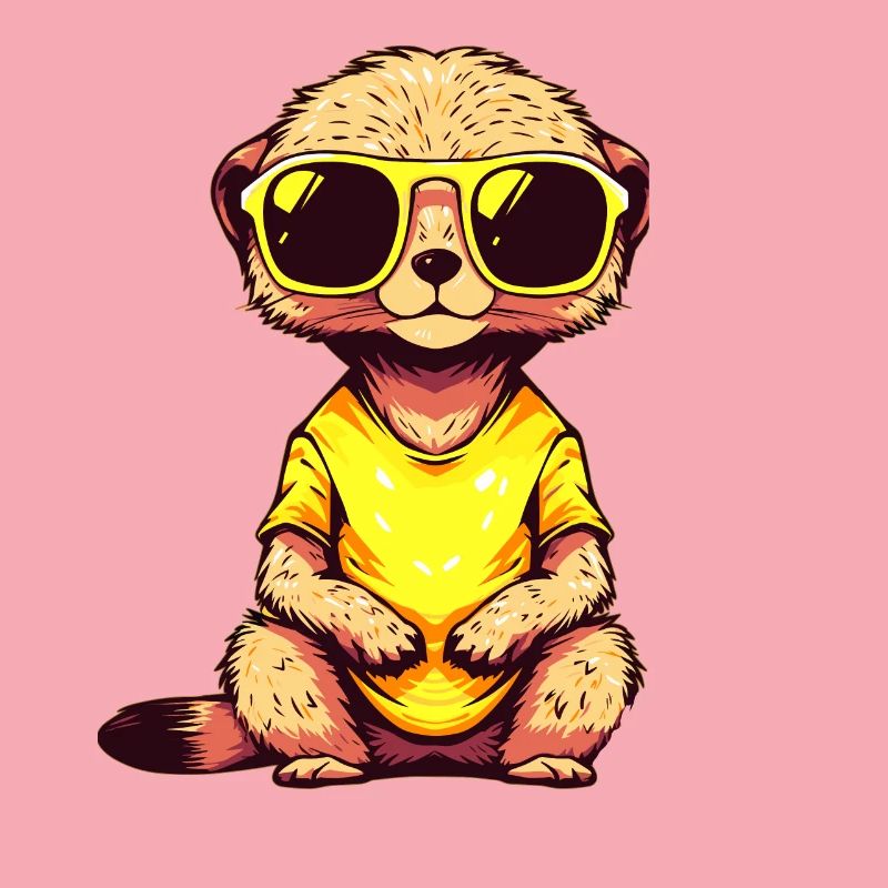 Suricate avec lunettes de soleil Suricate