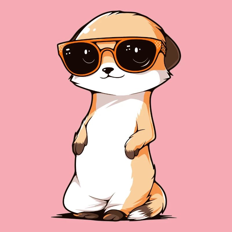 Suricate avec lunettes de soleil Suricate