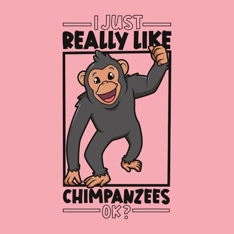 J’adore les chimpanzés - chimpanzé