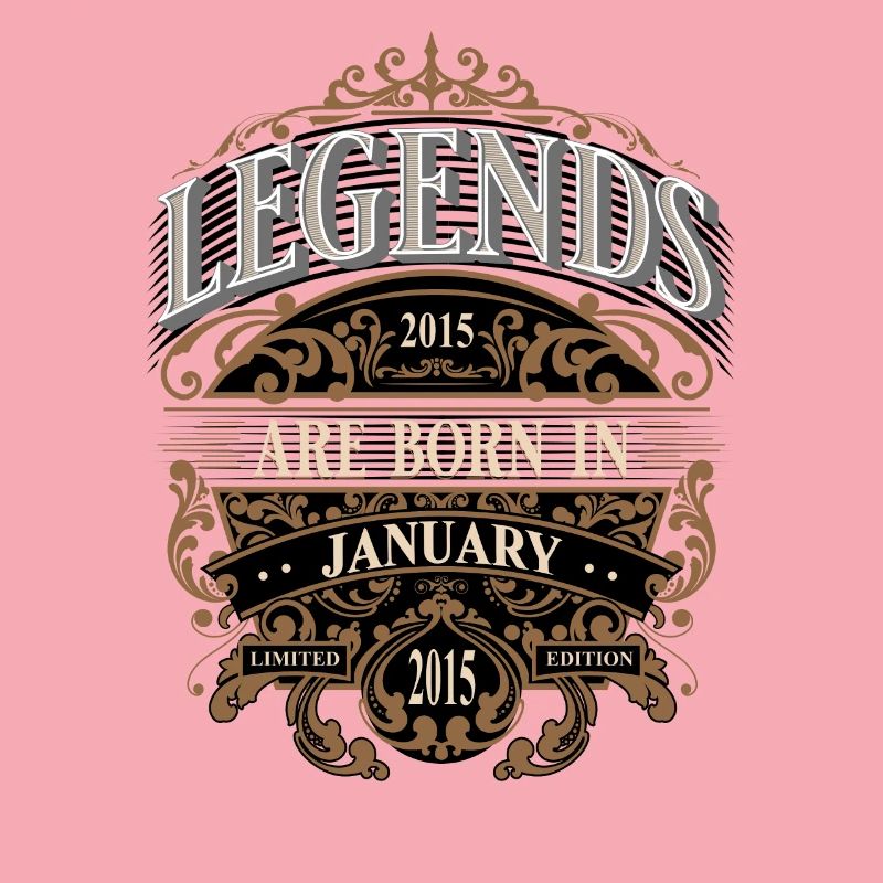 2015 Janvier Naissance Anniversaire Année de naissance Légende