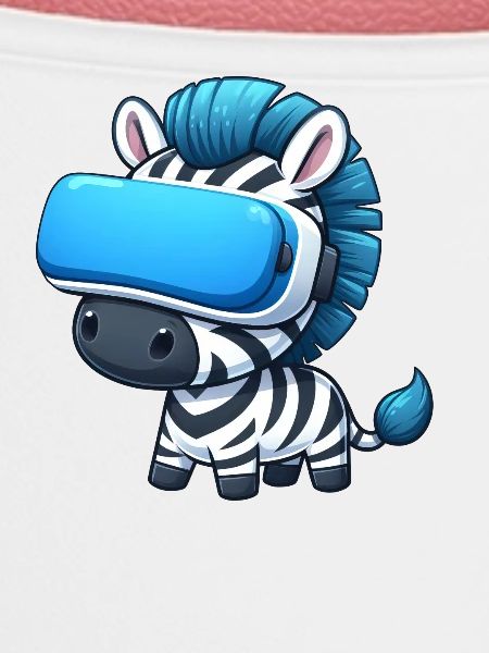 Zebra VR-Gamer: Digitales Abenteuer