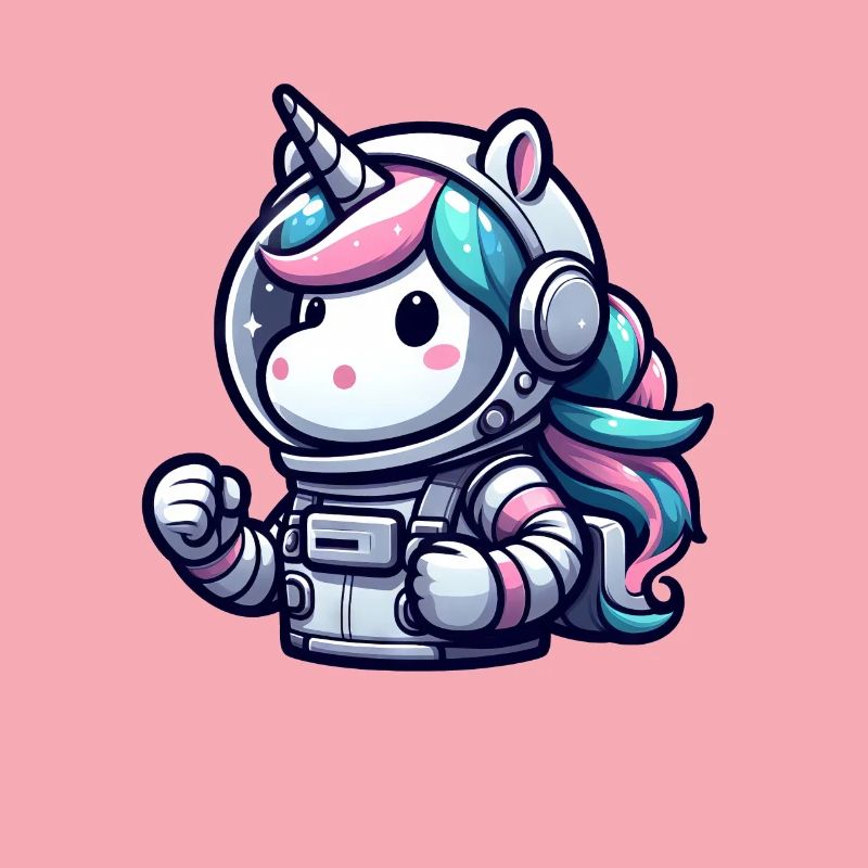 Aventure spatiale d’astronaute licorne