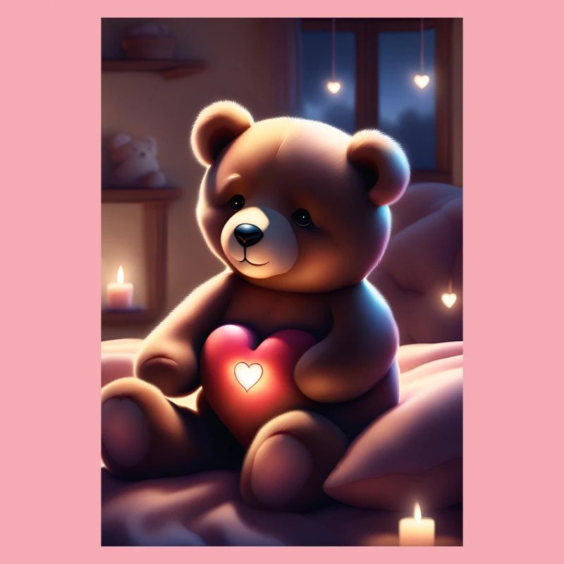 Teddybär mit Herz