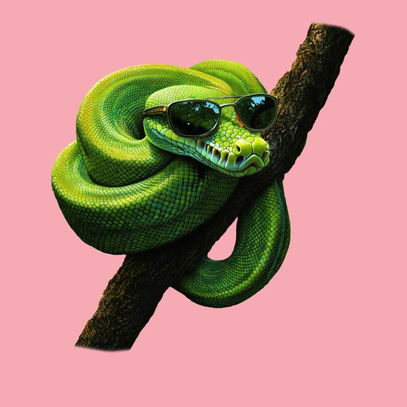 Green Tree Python Snakes Lover Terrarium