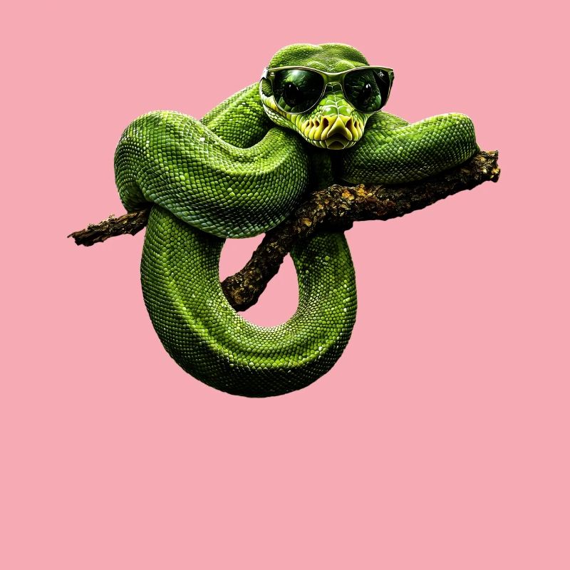 Green Tree Python Snakes Lover Terrarium