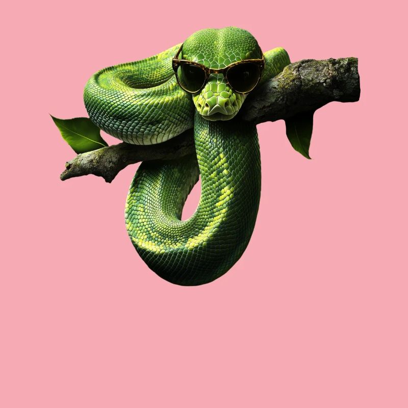 Green Tree Python Snakes Lover Terrarium