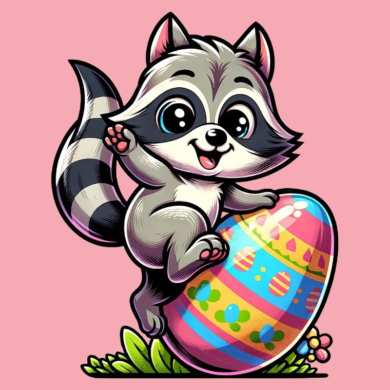 Easter Raccoon Easter Egg