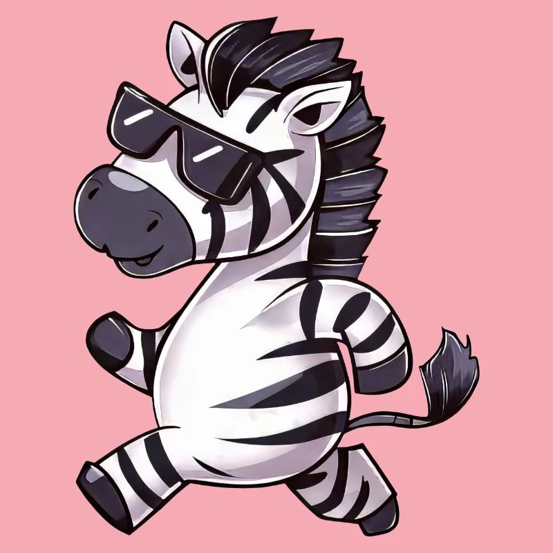 Zebra Runner Marathon Jogging Athletic