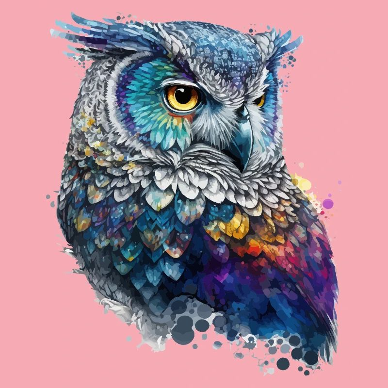 Aquarell Eule