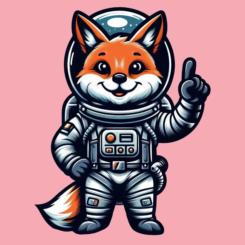 Astronaute Fox Espace Cosmonaute Univers