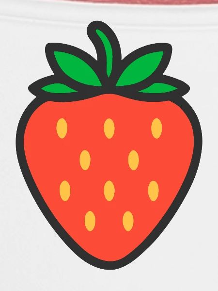 ERDBEERE LOGO ICON FRUCHT