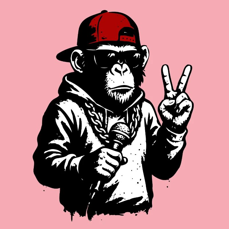 Cooler Affe