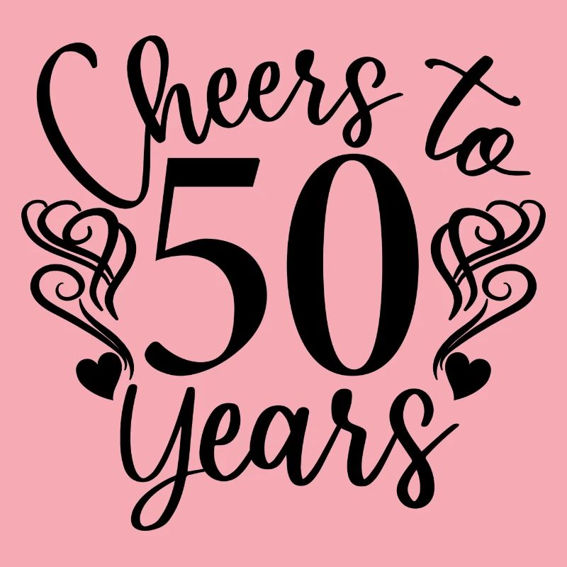 Cheers To 50 Years - Geburtstags- oder Jubiläumsgeschenk