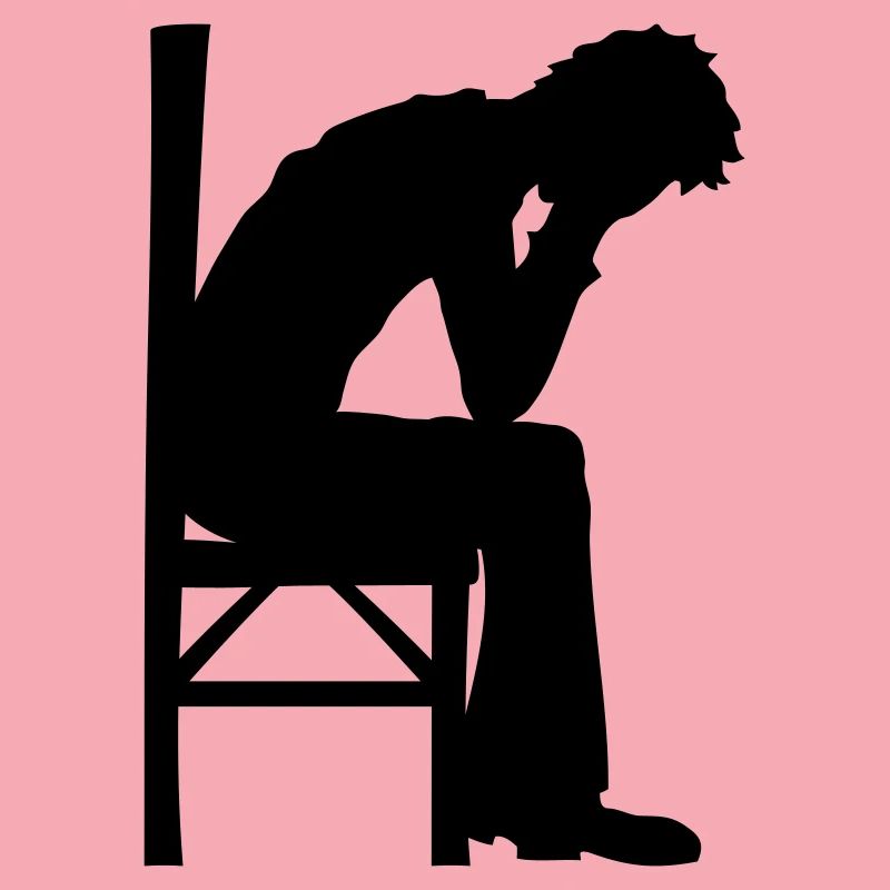 Depression sitzend Design