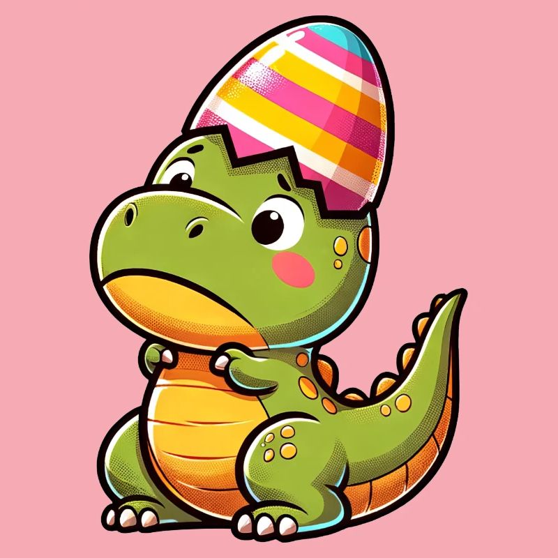 Easter T-Rex in Eggshell, Clumsy