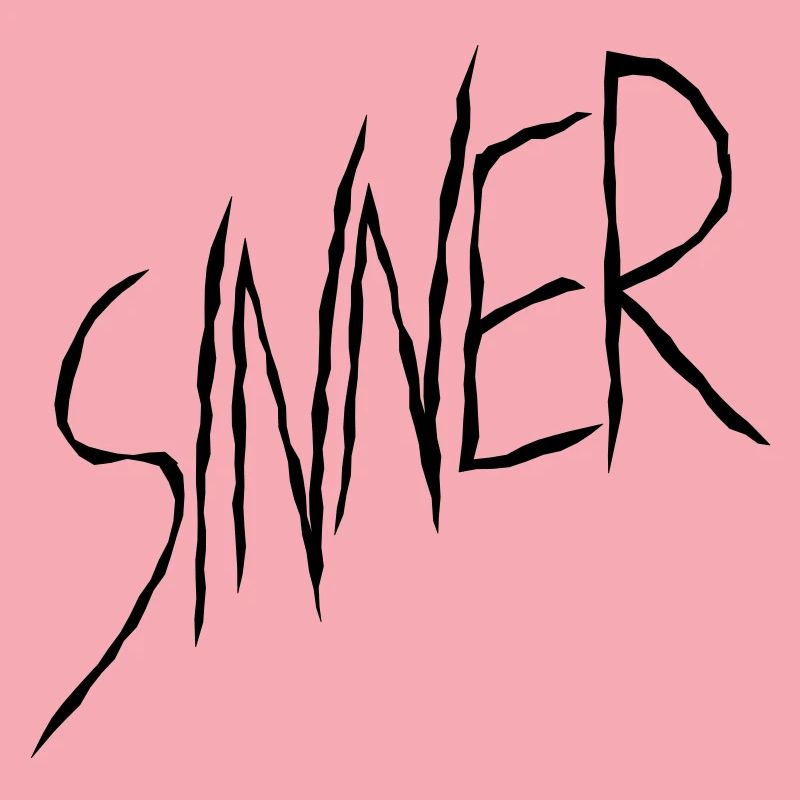 Sinner text design