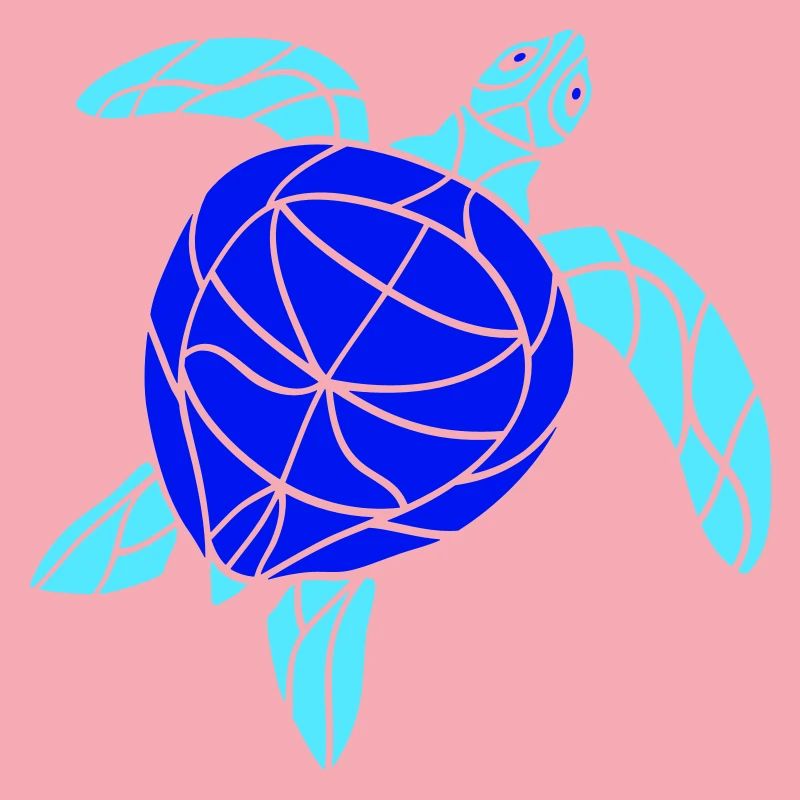 Water turtle lines strokes pattern nice cool