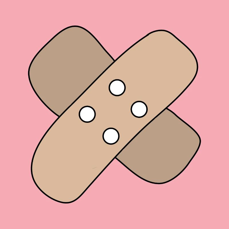 Patch, blessure, blessure, guérison, idée cadeau