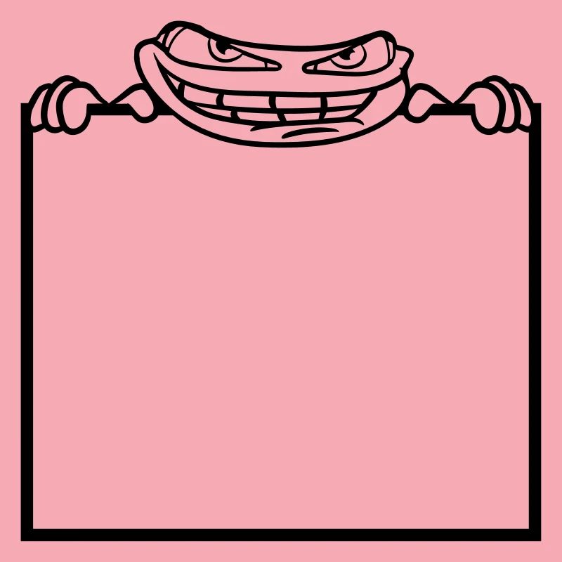 frog shield hide frame text write mau