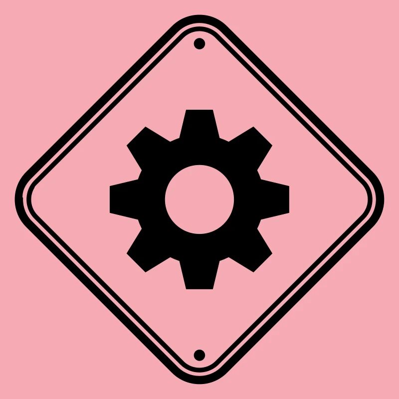 engineer gear danger shield zone caution mecha