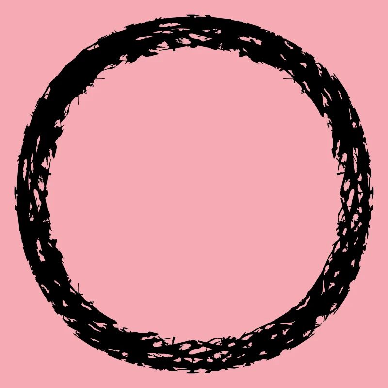 round circle ring round strip line bar bottom