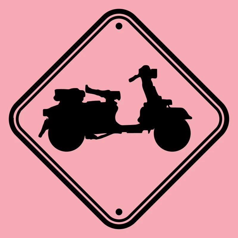 note sign scooter caution zone danger clipart