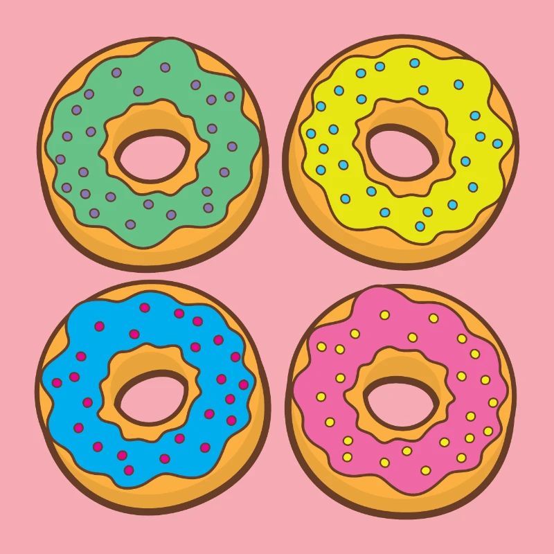Four doughnuts donuts