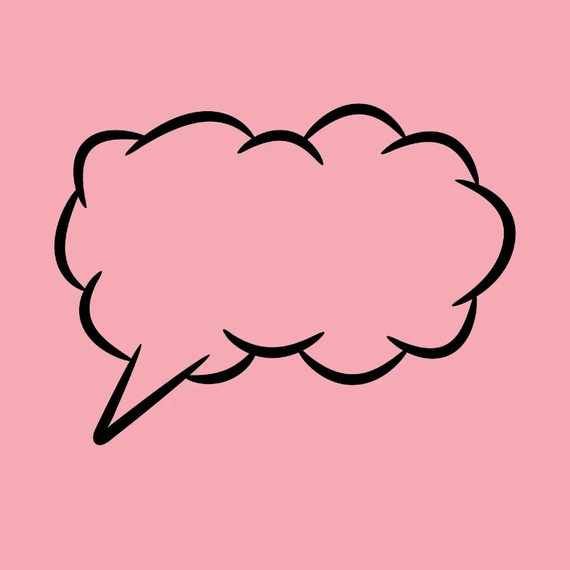 Speech bubble thought bubble
