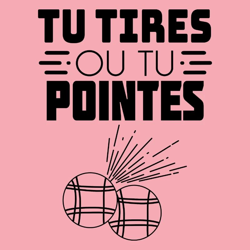 Sie schießen oder Sie zeigen Petanque T-Shirt Geschenk