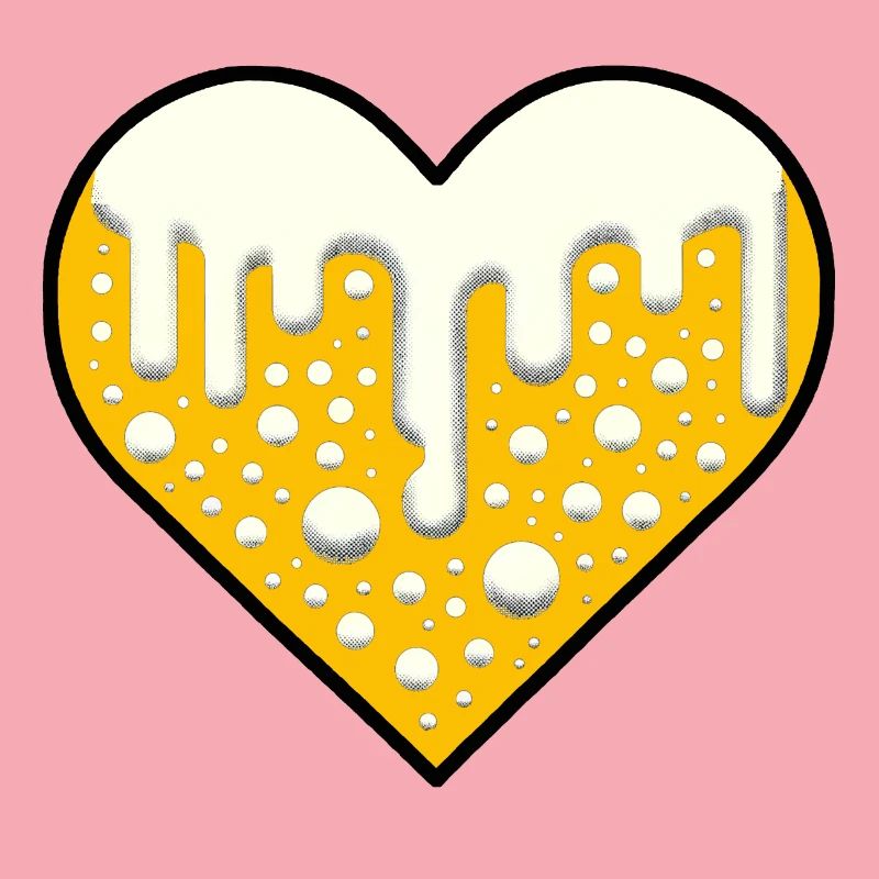 Bier-Liebe | Herz aus Bier