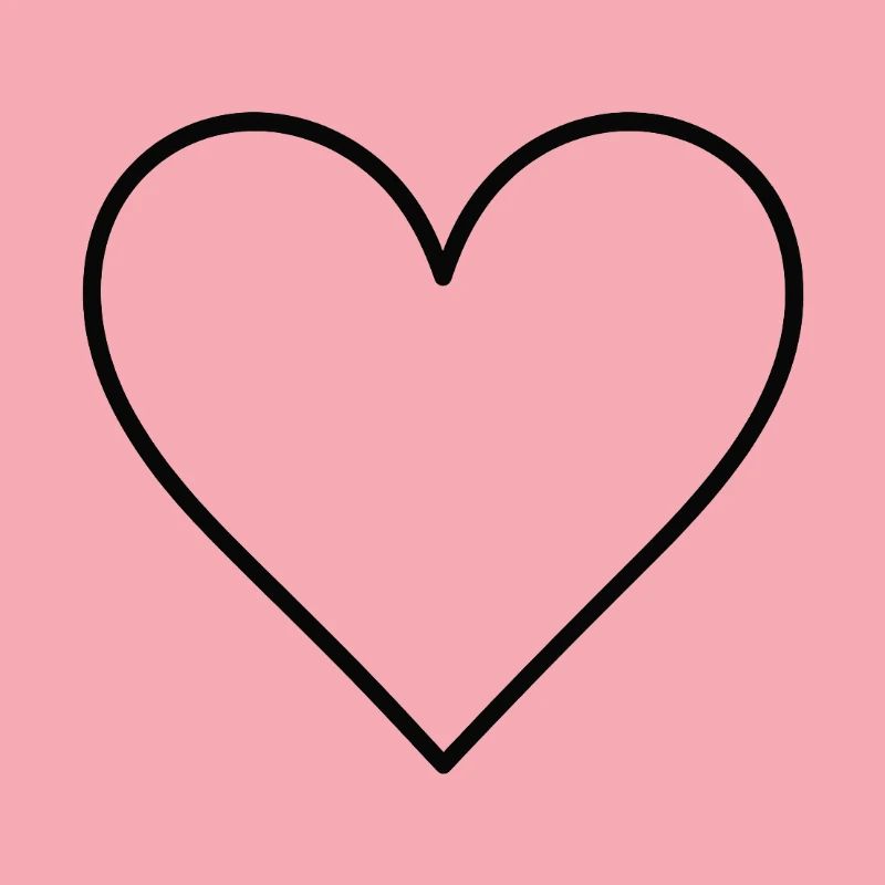 Basic heart black