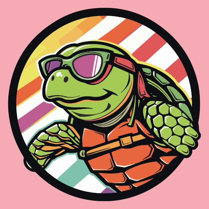 Schildkröte Comic Cool