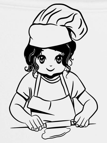 kochen mädchen backen